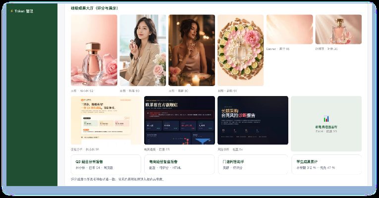 教师端 · Token管理与作品审阅